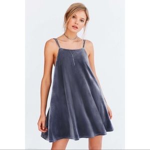 Kimchi Blue Velvet Strappy Mini Dress
